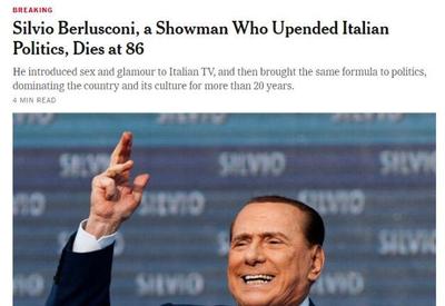 Imprensa internacional repercute a morte de Silvio Berlusconi