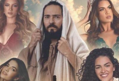 Cartaz de peça sobre Paixão de Cristo com misses gera polêmica na internet