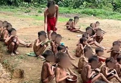 Quase 50 crianças yanomamis estão internadas com desnutrição em Roraima