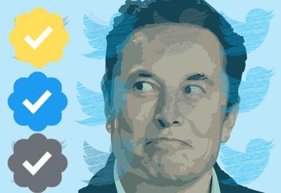 Após confusão com Twitter Blue, Musk promete selo de verificação cinza e dourado