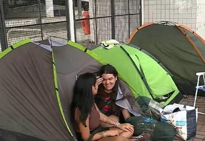 Fãs acampam à espera do show de Taylor Swift no Rio de Janeiro