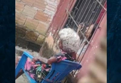 Vídeo mostra idosa de 85 anos amarrada a uma cadeira no Pará