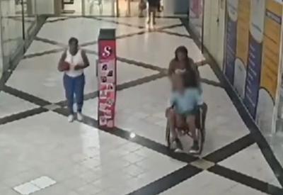 "Tio Paulo": Imagens mostram sobrinha passeando com idoso em shopping antes de ir a banco