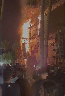 Incêndio cancela evento de réveillon em Maceió