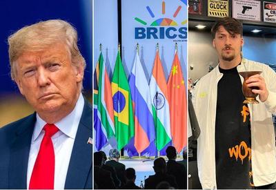 Resumo da semana: Trump fichado, expansão do Brics e Jair Renan na mira da polícia