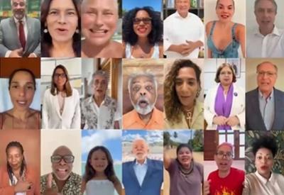 Janja posta vídeo com artistas e políticos exaltando a democracia; veja