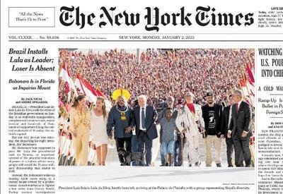 Posse de Lula é capa do 'The New York Times'