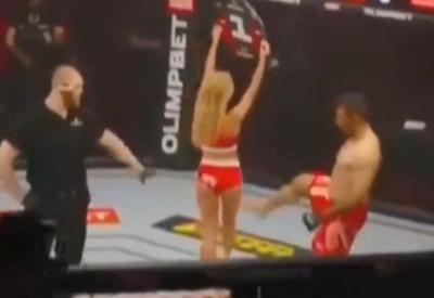 Lutador iraniano é banido após chutar “ring girl” em evento