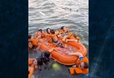 Barco com estudantes universitários naufraga no Rio Tapajós, no Pará