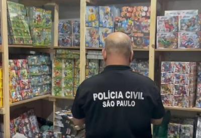 Polícia fecha fábrica de brinquedos piratas em São Paulo