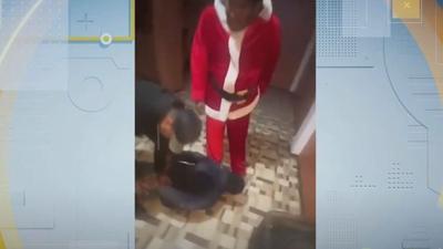 Policial vestido de Papai Noel prende traficantes de drogas no Peru