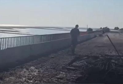 Ponte que liga Ucrânia à Criméia é bombardeada