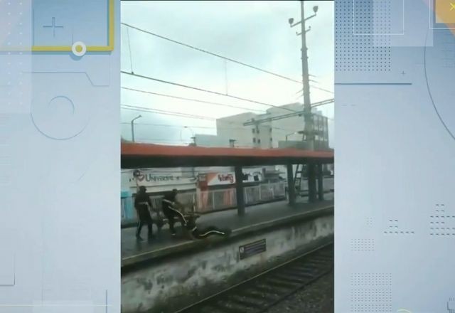 Vídeo: Seguranças da SuperVia trocam socos em estação de trem na zona norte do Rio