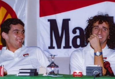 Rivais nas pistas: Alain Prost presta homenagem a Ayrton Senna 