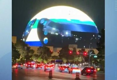 VÍDEO: “Esfera” gigante de Las Vegas homenageia Ayrton Senna